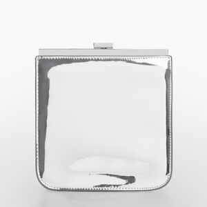 Mango Silver Chain Clutch Bag